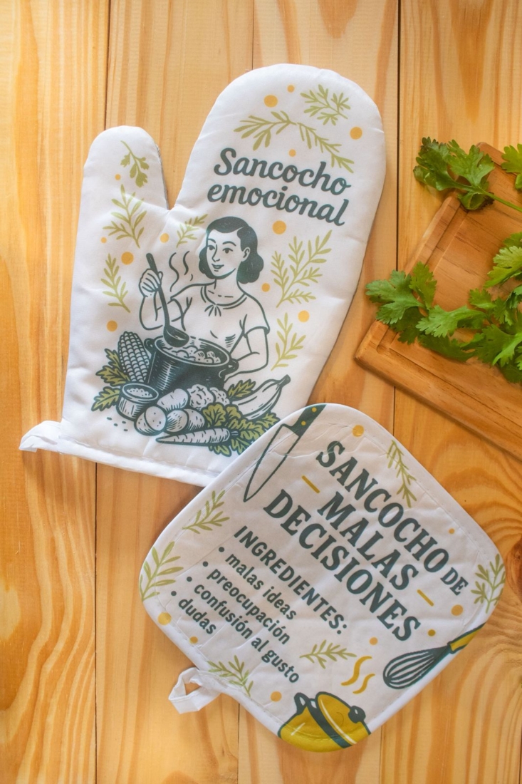 Juego de Cocina: Guante + Agarra Olla